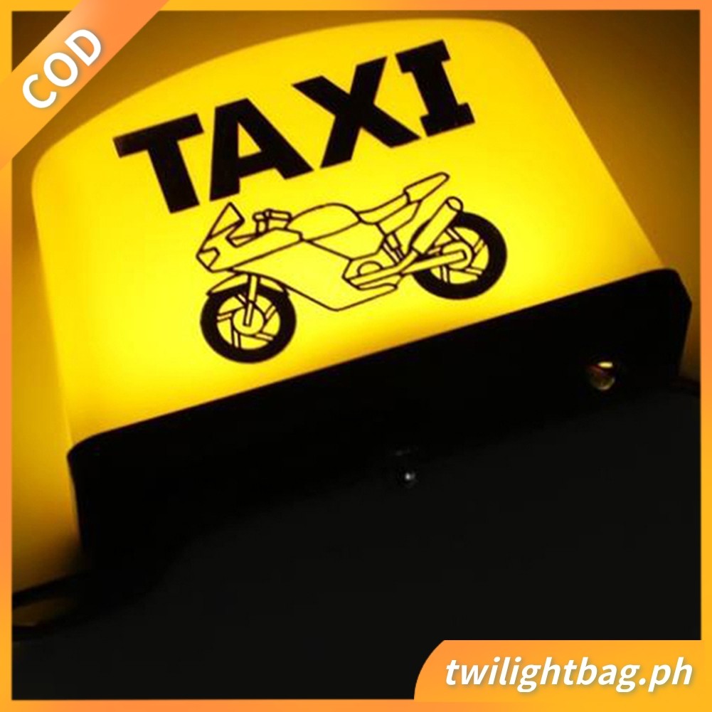 12V รถจักรยานยนต์ตกแต่ง Modified Light Taxi Sign โคมไฟ LED TAXI Sign ไฟ LED