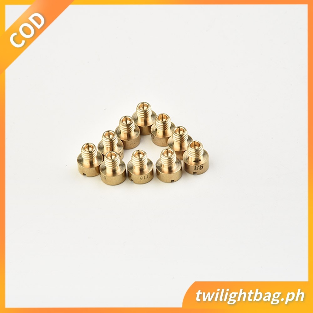 10 ชิ้น/เซ็ตเจ็ทหลักสําหรับ Mikuni คาร์บูเรเตอร์ VM22 VM24 VM26 125cc 150cc 200cc 250cc