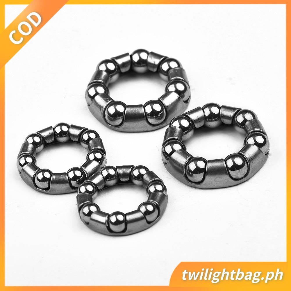 Bike Bicycle Full set Wheel Hub Bearings 3/16" และ 1/4" - หน้าและหลัง (คู่)