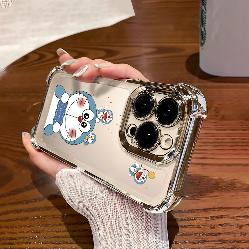 สําหรับVivo Y36 Y36i Y38 Y50 Y55 Y55s Y75 Y77 Y77e Y77t Y78 Y78 + การ์ตูนDoraemon Soft TPUถุงลมนิรภั