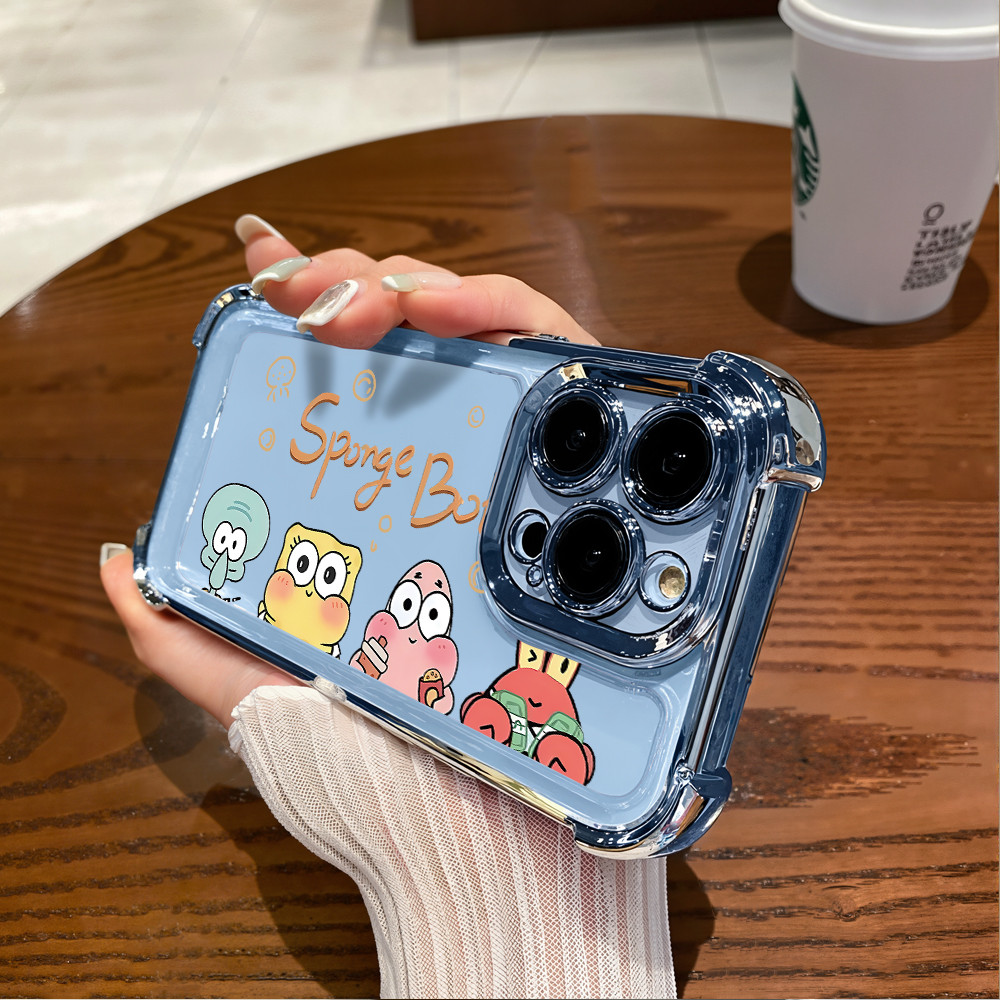 สําหรับ OnePlus Nord CE 2 5G 2 Lite 5G N20 SE N30 SE N300 การ์ตูนฟองน้ํา Bob รูปแบบถุงลมนิรภัยนุ่มเค