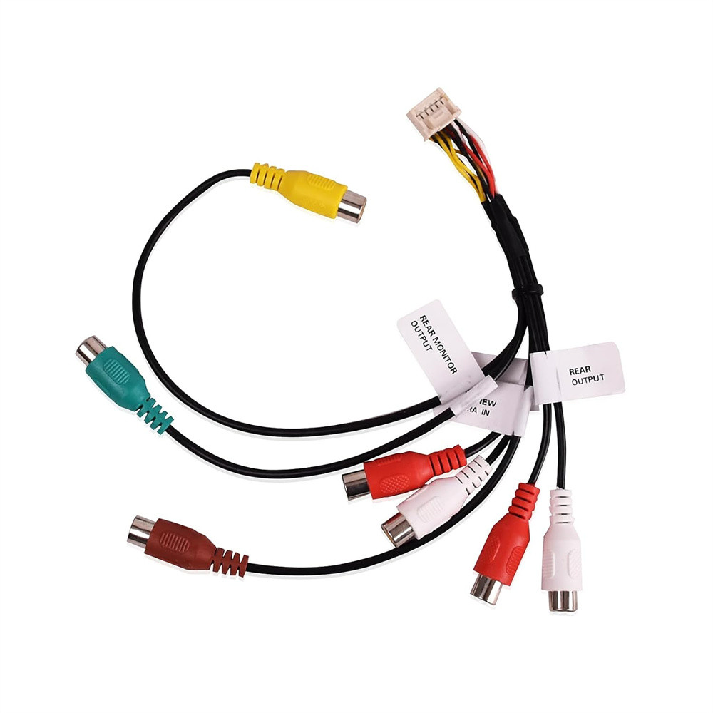 หลังการขาย 12-Pin AV RCA Harness สําหรับ Pioneer DMH341EX DMH-341EX DMH-342EX