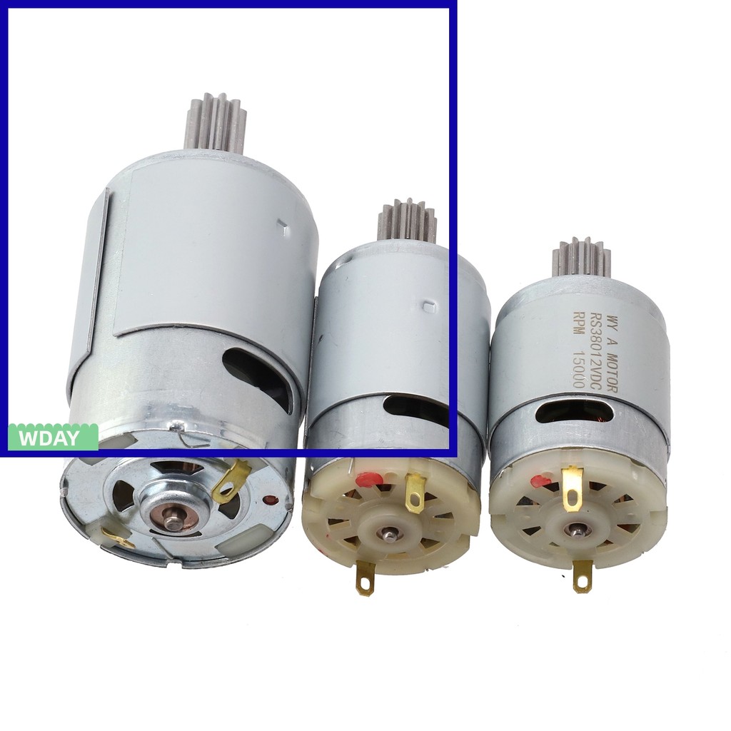 มอเตอร์เล่นรถเล็ก 12V และ 24V แบบ RS390 และ RS380