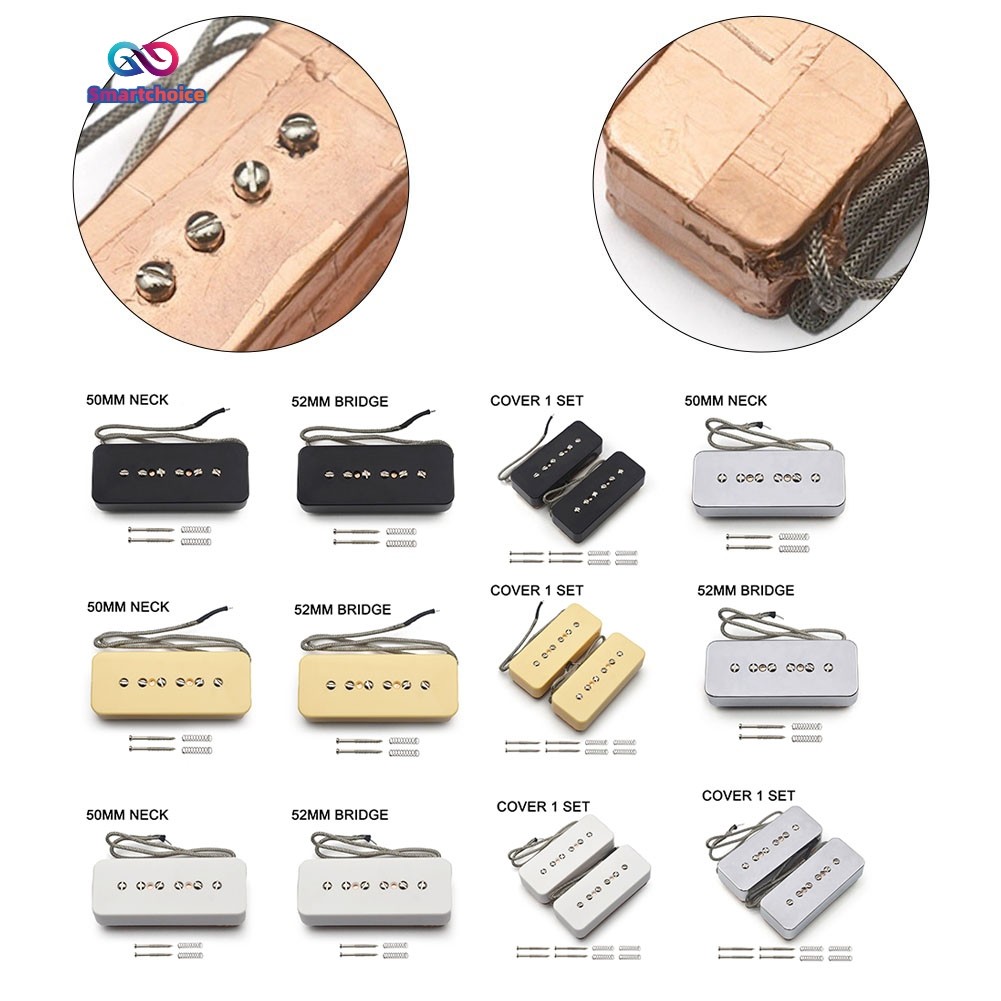 [โปรโมชั่นใหญ่] Alnico 5 P90 Style Pickup Dual Coil Pickup กีตาร์ไฟฟ้า Humbucker ไร้เสียงรบกวน❀