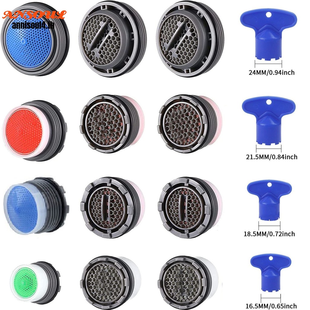 แพ็ค 12 เครื่องเติมอากาศสําหรับก๊อกสําหรับ M16 x 3/M 18 x 3/M22 x 3/ สําหรับ M24 x 3