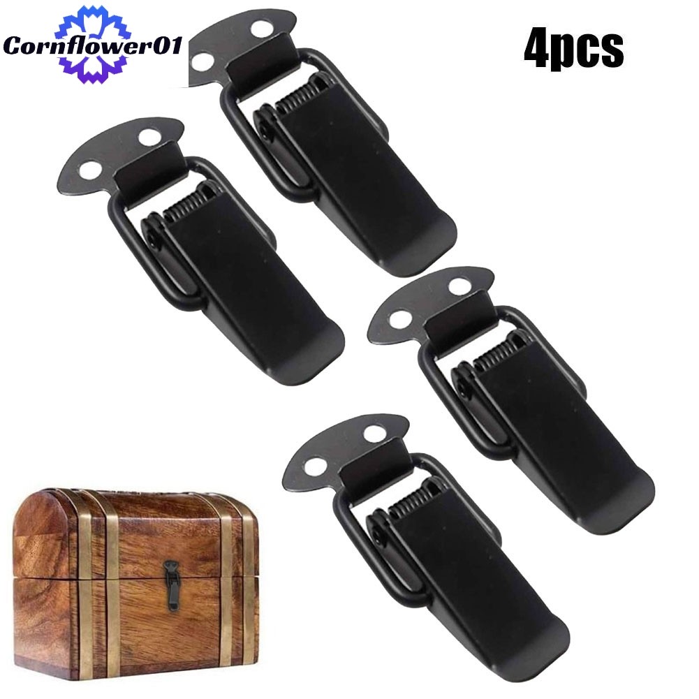 [COFW] 4/10xสลักสปริงโหลดกล่องคลิปบานพับสแน็ปปิดลังล็อคสปริงล็อค