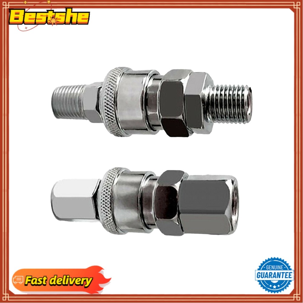 [bestshe] อุปกรณ์ท่อลมแบบปลดเร็วขั้วต่อ Coupler คอมเพรสเซอร์ 8 มม. SP20 PP20