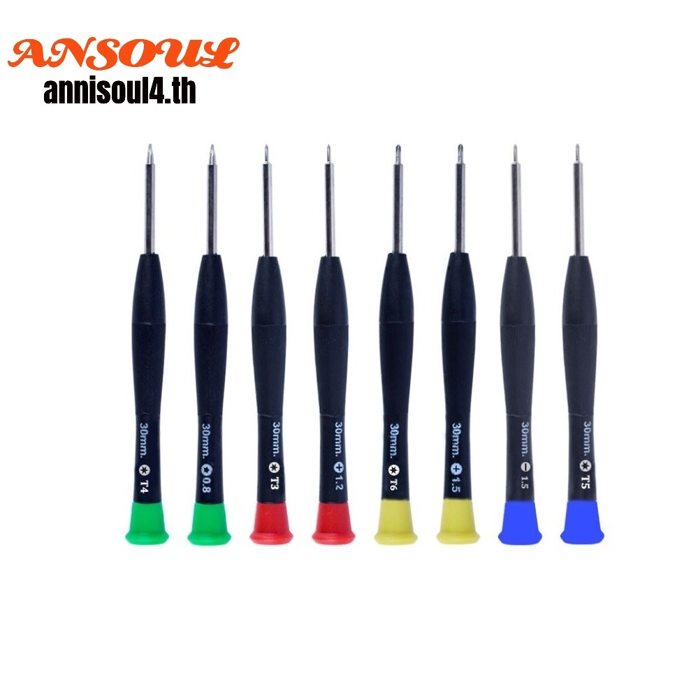 8 ชิ้น Precision Torx Cross ไขควงชุดซ่อมเครื่องมือ T3 T4 T5 PH000 SL1.5