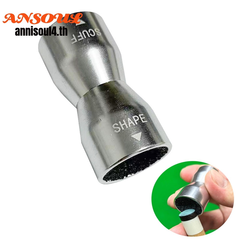 บิลเลียด Cue Tip Scuffer Shaper 3 in 1 Snooker Pool Tip Cue Tapper Cue Care เครื่องมือ
