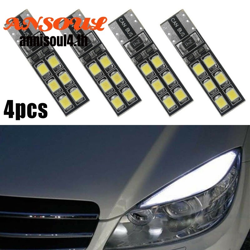 หลอดไฟเปลือกตาคิ้วฟรีข้อผิดพลาด 4x สําหรับ LED Mercedes-Benz W204 C300 C350
