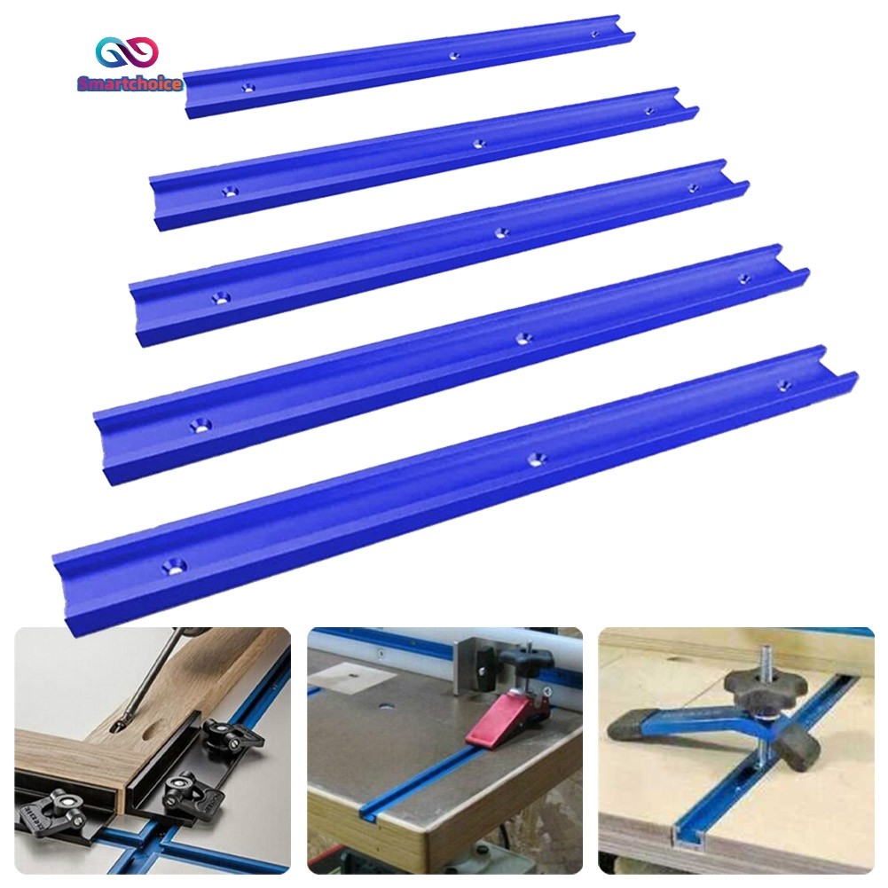 อลูมิเนียมอัลลอยด์ T-tracks Slot Miter Track และ Miter Bar Slider ตาราง 100-500 มม.