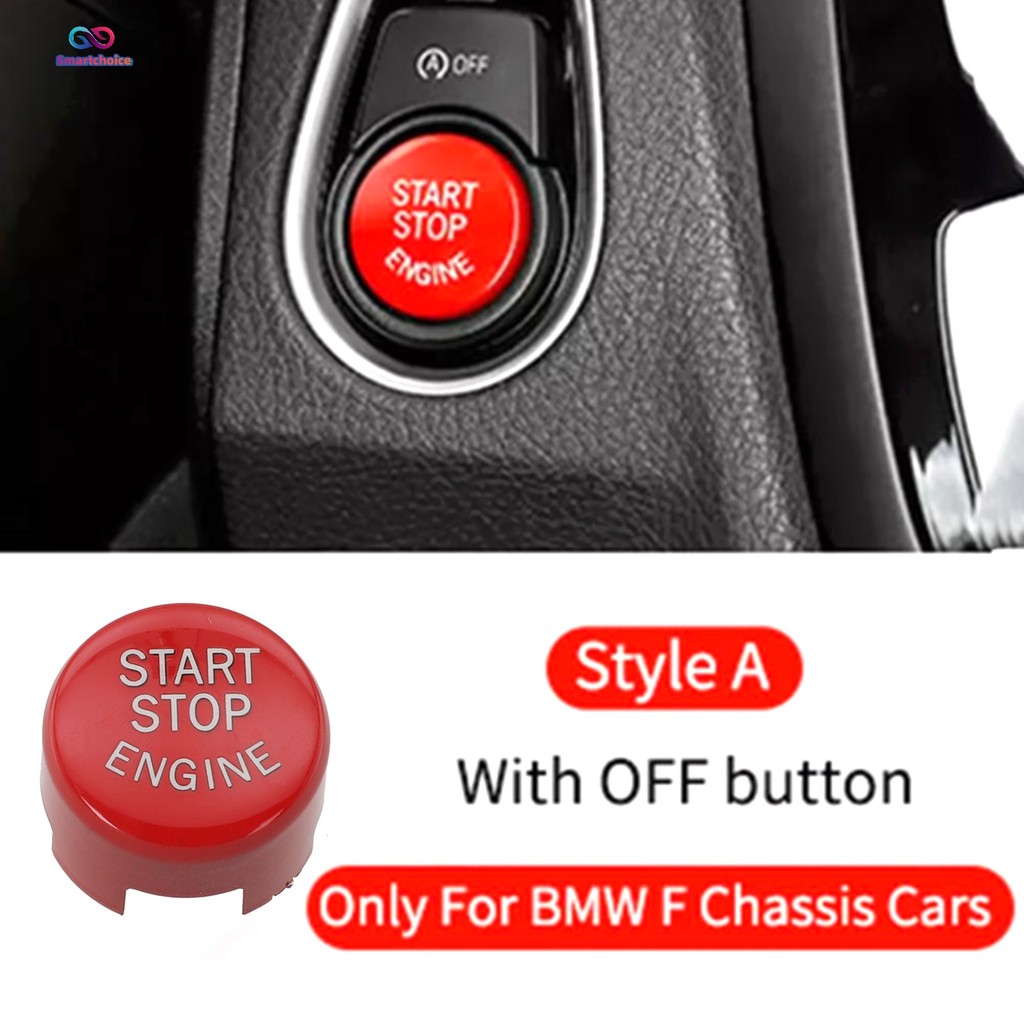 เปลี่ยนปุ่มสตาร์ทปุ่มกดสีแดงระดับพรีเมียมสําหรับ BMW F10 F20 F30 F Series