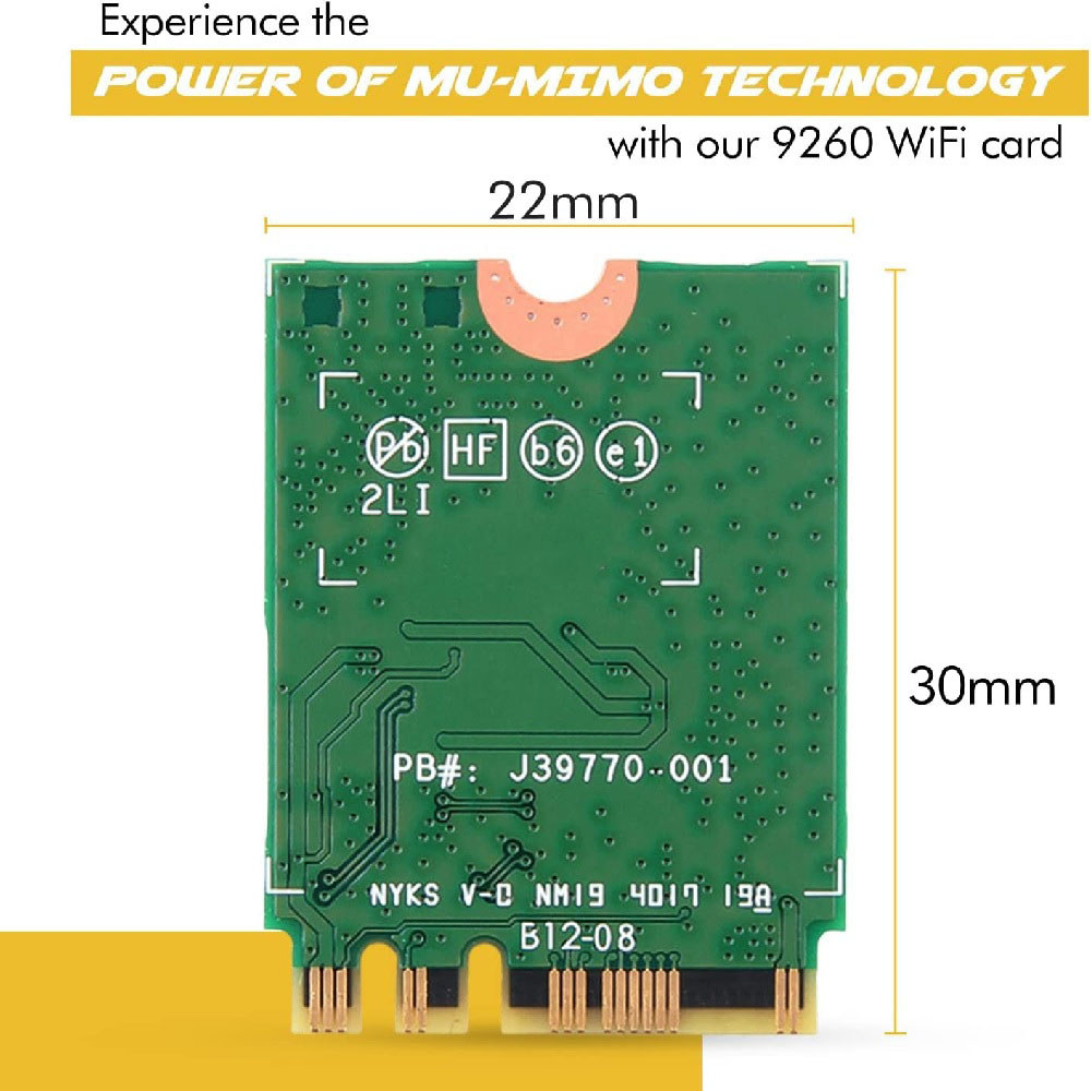 ใหม่ 9260NGW IEEE 802.11ac Bluetooth 5.0 Wi-Fi/Bluetooth Adapter Wireless-AC9260