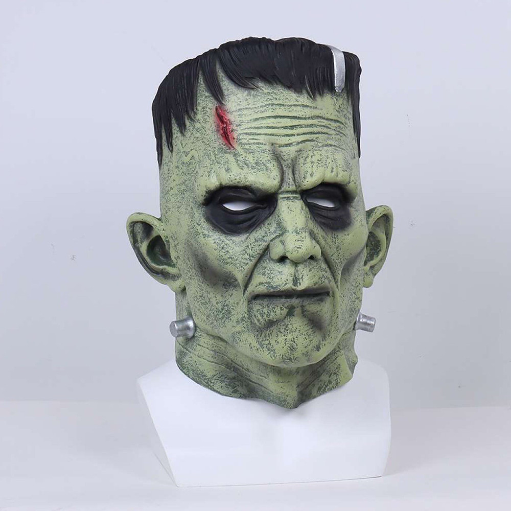 Frankenstein Monster Horror Latex Full Head Masks สําหรับปาร์ตี้ฮาโลวีนคอสเพลย์ Prop