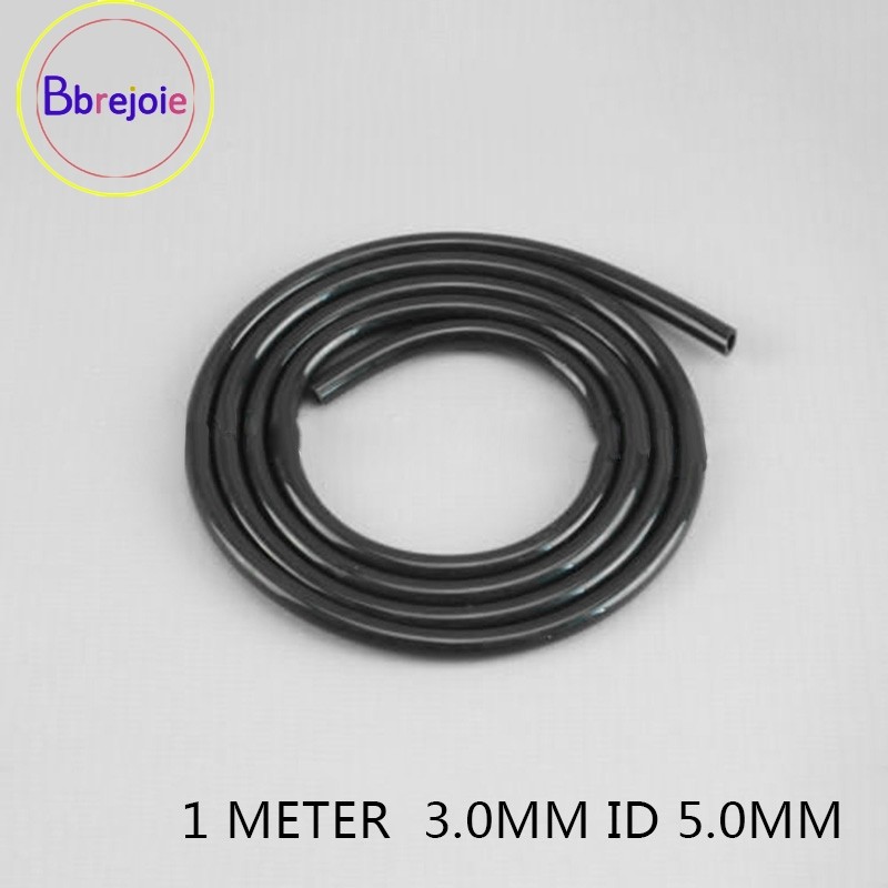 <BBREJO> 1m สีดําการใช้ท่อน้ํามัน 3.0 มม. ID 5.0 มม.OD สําหรับ Strimmer Chainsaw Hedge Trimmer❀