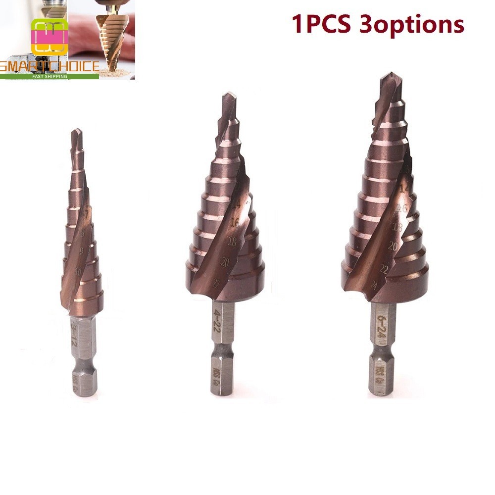 [SMARTCHOICE] M35 5% Cobalt Step Drill Bit 3-12 4-22 6-24 HSS-CO HSS Cone ดอกสว่านโลหะ❀
