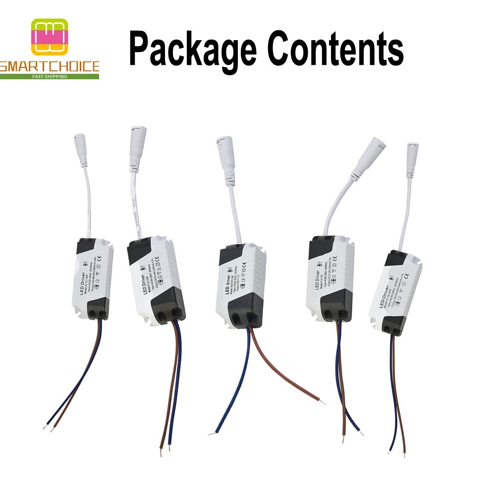 [SMARTCHOICE] แผง LED Driver กระแสไฟคงที่ 3W 6W 12W 18W 24W DC LED Power Supply❀