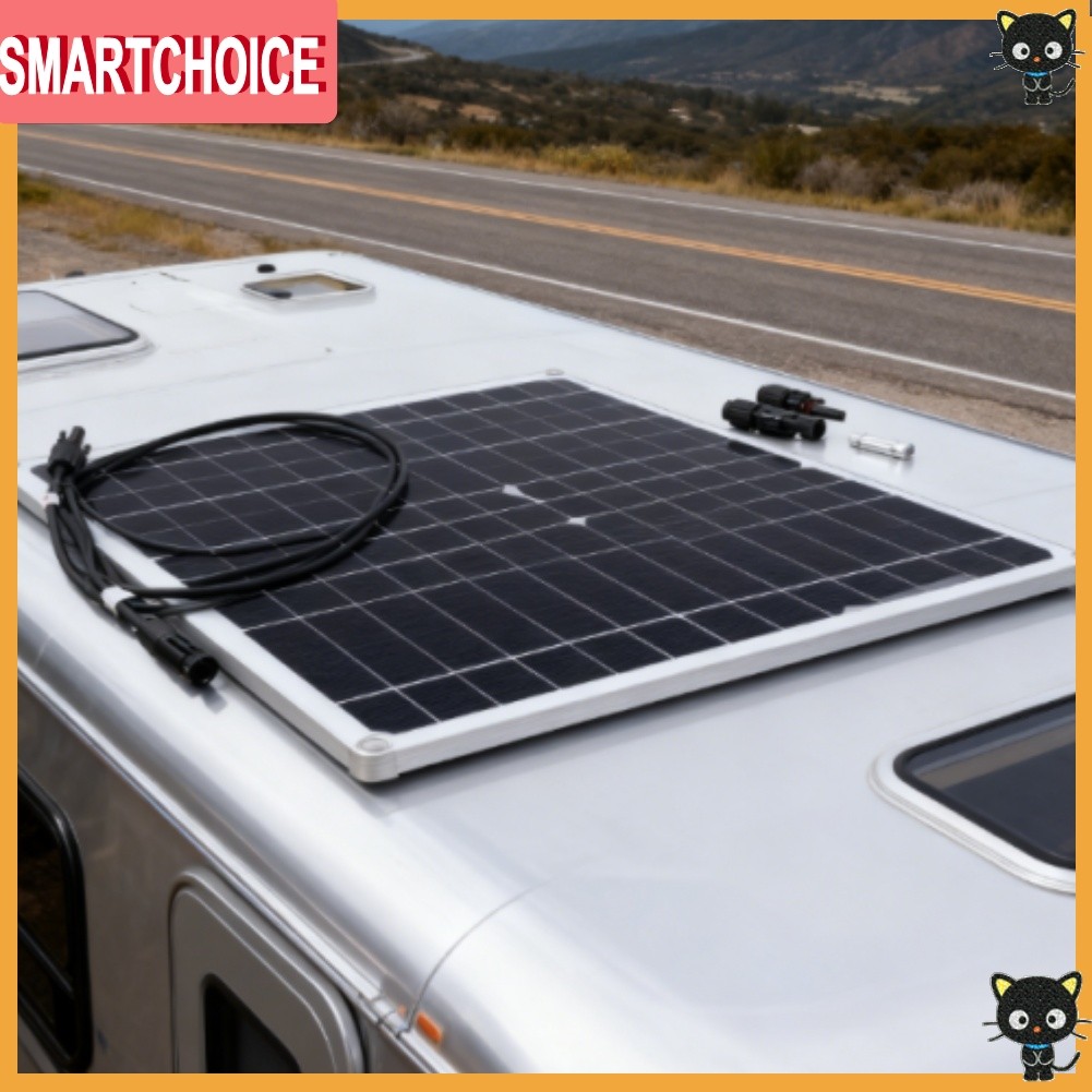 [DEC-สินค้าใหม่] แผงโซล่าเซลล์ Monocrystalline แบบยืดหยุ่น 20W สําหรับ RV และเรือยอชท์ – ที่มีประสิท