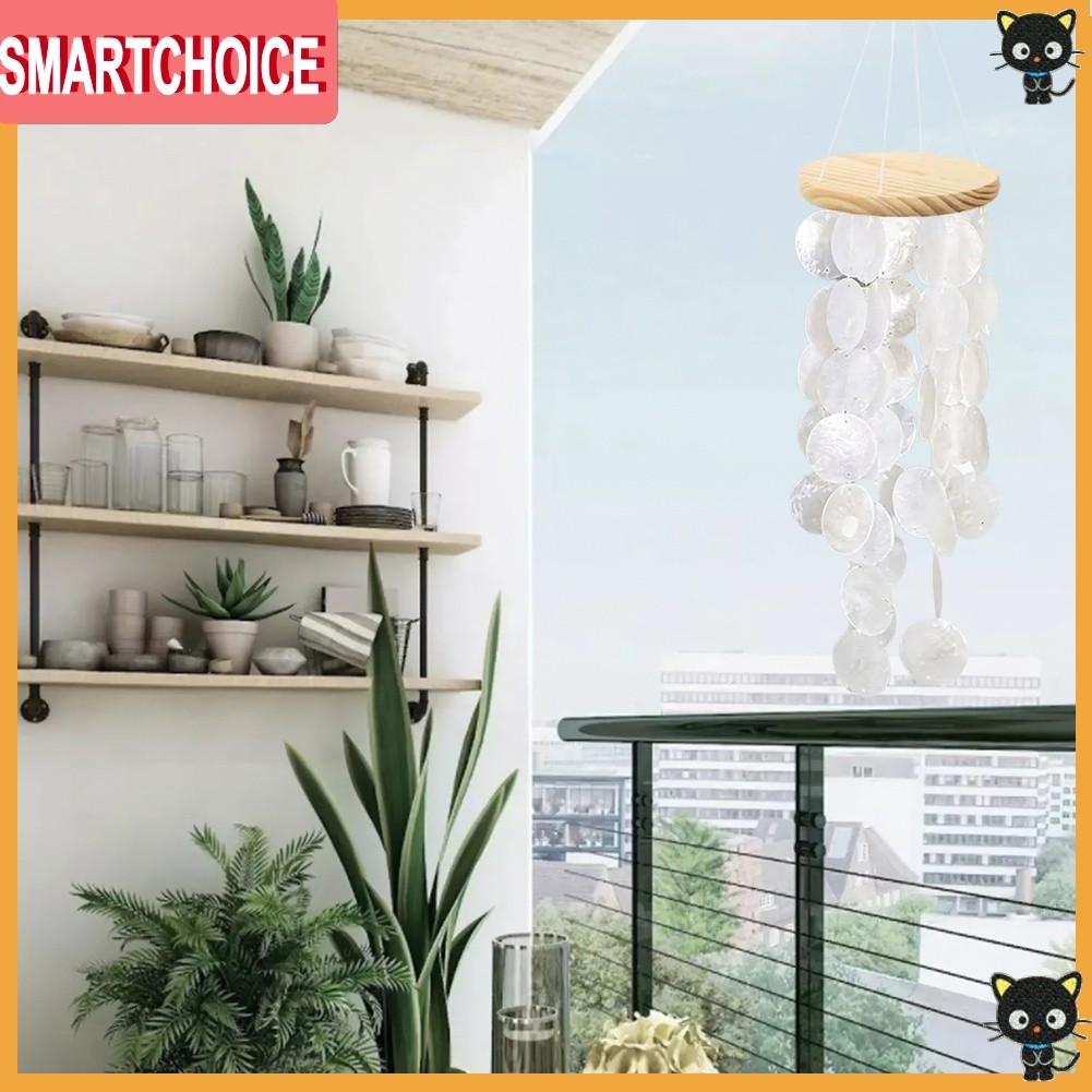 [DEC-New Arrivals] 28in Handcrafted Capiz Shell Wind Chime - นําเสนอการตกแต่งกลางแจ้งธีมทะเล!❀