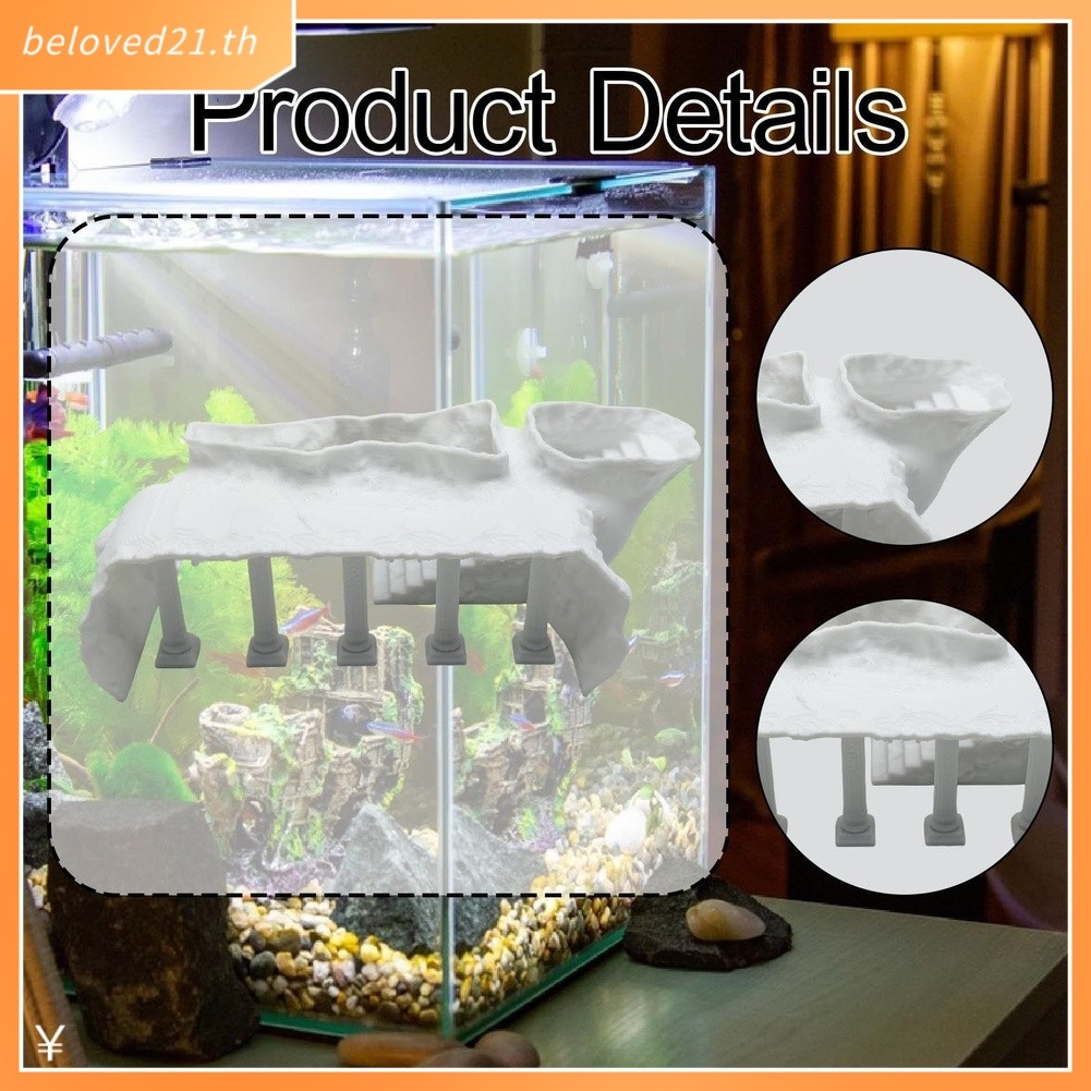 [BV]คอลัมน์โรมันธรรมชาติ Pleco สําหรับ CAVE อุโมงค์ตกแต่งตู้ปลาเรซินสําหรับปลา