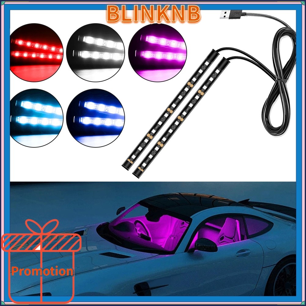 SMTCar LED Foot Light Strip USB โคมไฟสัญญาณตกแต่ง