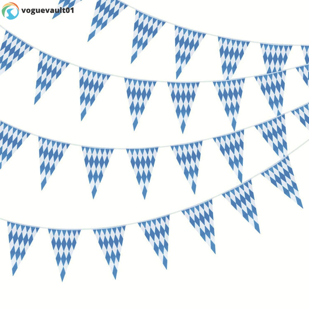 [VOGE] การจับบุญของ Oktoberfest ตกแต่งรังไข่ 10 ม. แบนเนอร์ Oktoberfest Garland Pennant