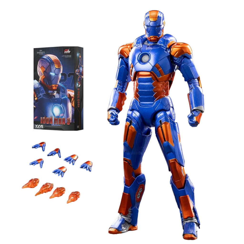 HIPLAY ZD ของเล่น Iron Man MK27 1906-27 Non-Light-Up 1/10 Scale Action Figure