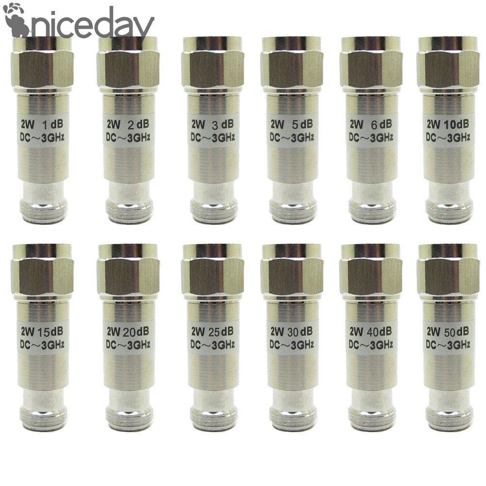 [ลดล้างสต็อก]Mini RF Coaxial Attenuator 2W 1dB-40dB N Type Male to Female DC-3.0GHz 50 Ohm