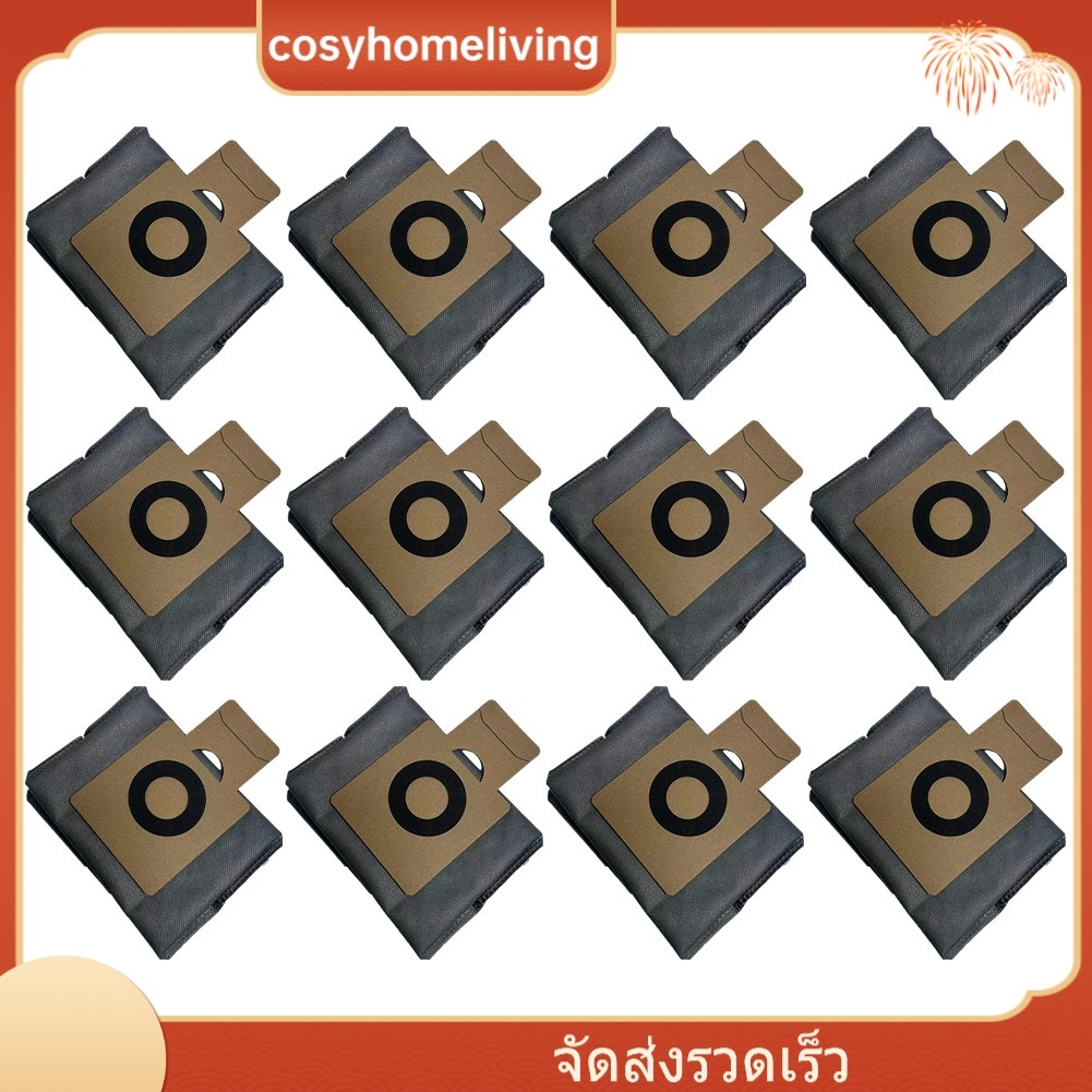 [DEC-สินค้าใหม่] 12 ชิ้นสําหรับ Eufy X10 Pro สําหรับเครื่องดูดฝุ่นหุ่นยนต์ Omni X8 Pro ถุงเก็บฝุ่น❀