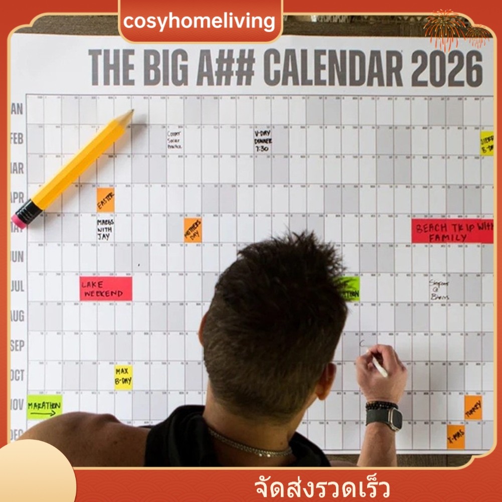[DEC-New Arrivals] Big A## 2026 Dry-Erase Wall Calendar: Plan Your Year & Achieve Goals!❀