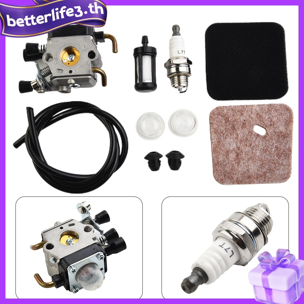 ⭐ดีที่สุด⭐ชุดคาร์บูเรเตอร์กรองอากาศไมโครสําหรับ Stihl HT75 FS80R FS85 HS80 FS74 ZAMA C1Q-S66