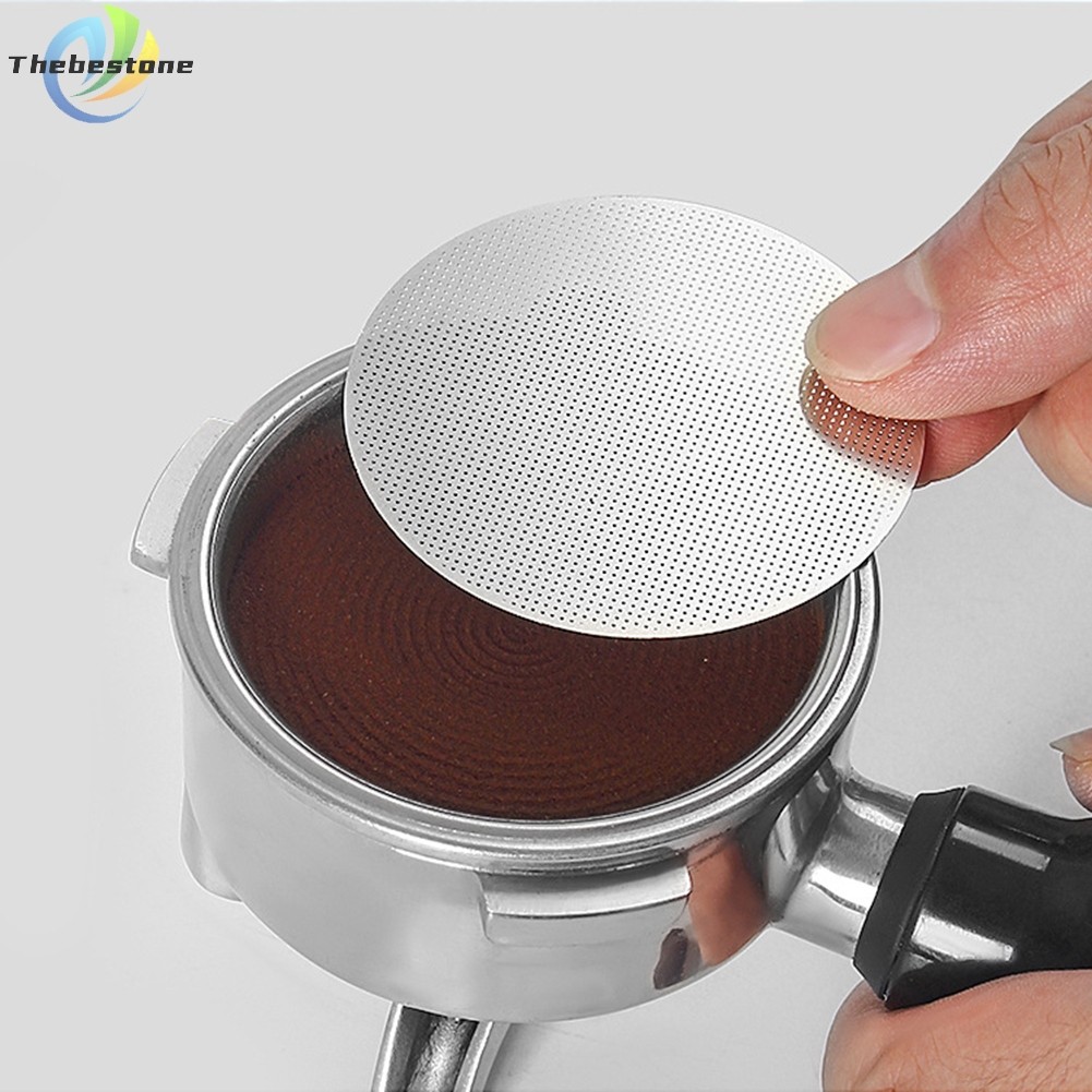 [THEBEST] 51 53 58mm Espresso Puck Screen Coffee Portafilter Basket Filters StainlessSteel
