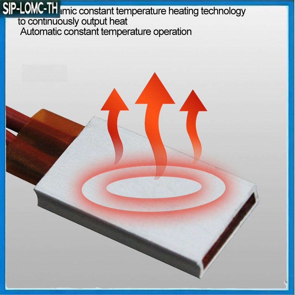 12.1712/36/48Vองค์ประกอบความร้อน Curlers เครื่องทําความร้อน 80-220 องศาเซลเซียส PTC เครื่องทําความร้