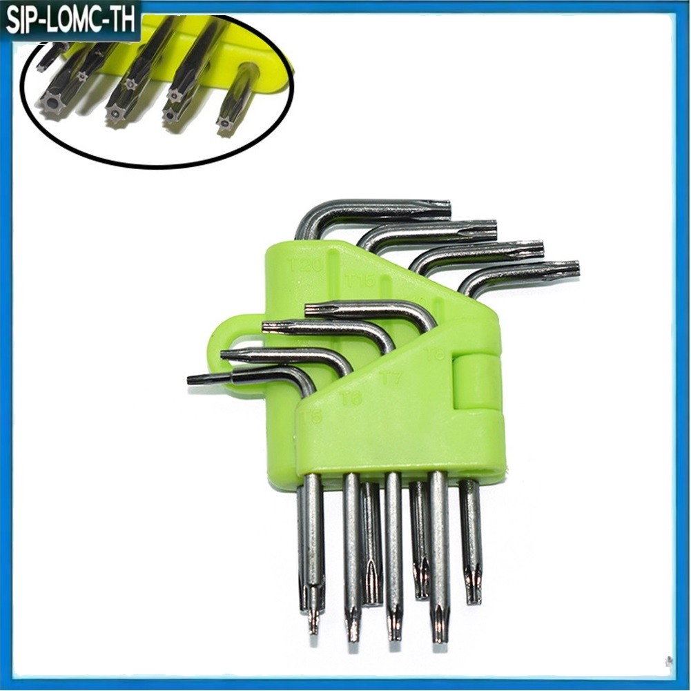12.17 8PCS Hex สําหรับ Torx ประแจชุด L-Type ไขควง Hex Key สําหรับ T5 T7 T8 สําหรับ T9 สําหรับ T10 สํ