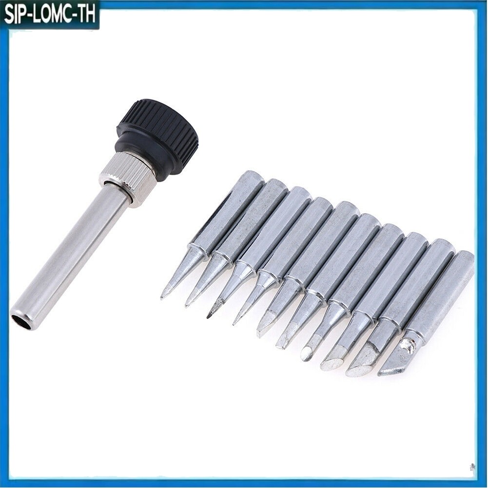 12.17 11pcs หัวแร้งเคล็ดลับบัดกรี 900M-T สําหรับ 936 737 8552D สถานีบัดกรี