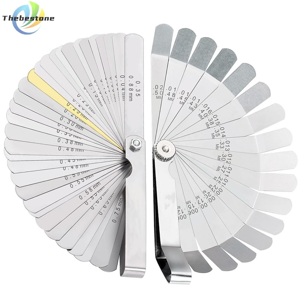 [THEBEST] 2 ชิ้น Feeler Gauge Set 32 Straight และ 16 Offset Feeler Gauge Filler Gauge Set