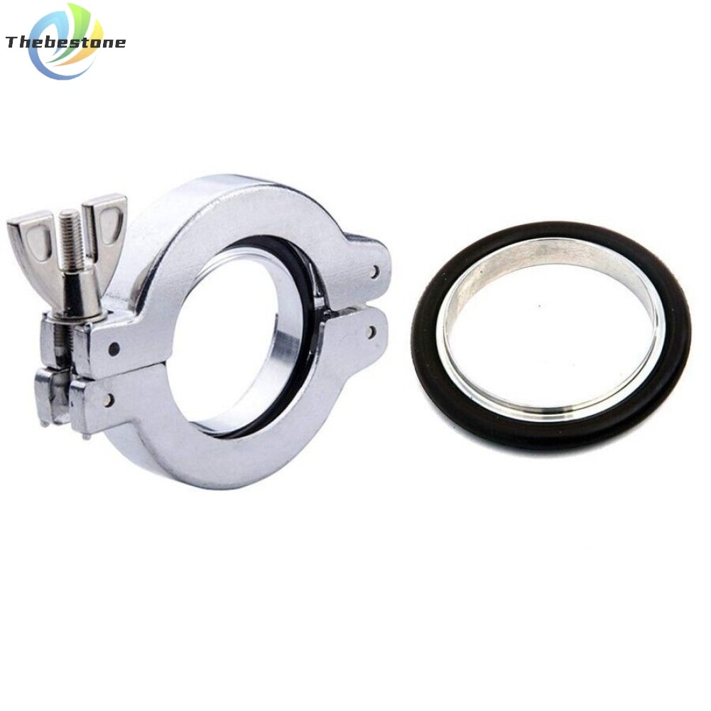 [THEBEST] 304 Stainless Steel Vacuum Clamp Kit KF16 KF25 KF40 KF50 Rubber Bracket