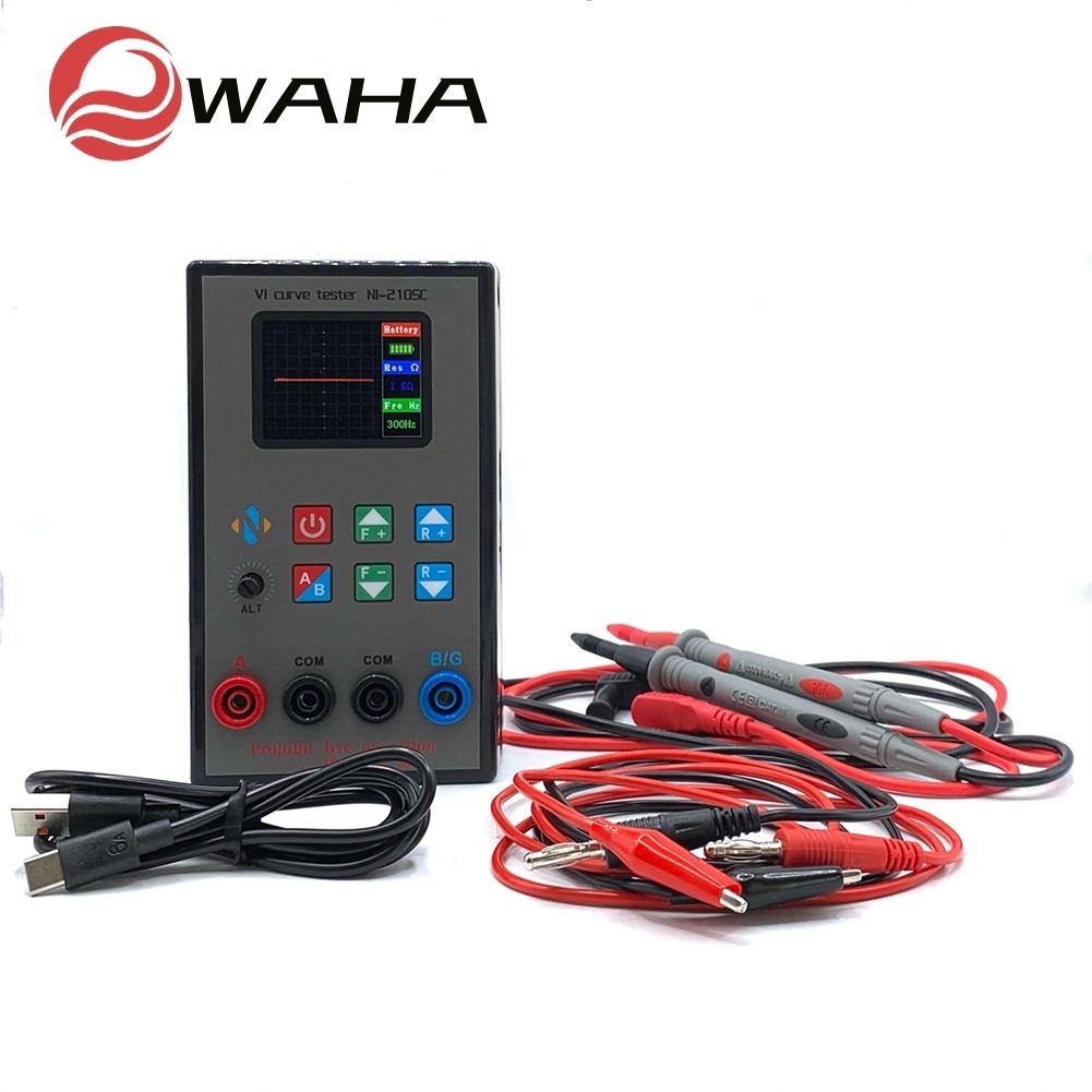เครื่องวิเคราะห์คุณสมบัติของอะนาล็อกหน้าจอสีแบบ Dual-Channel VI Curve Tester Fault Tester