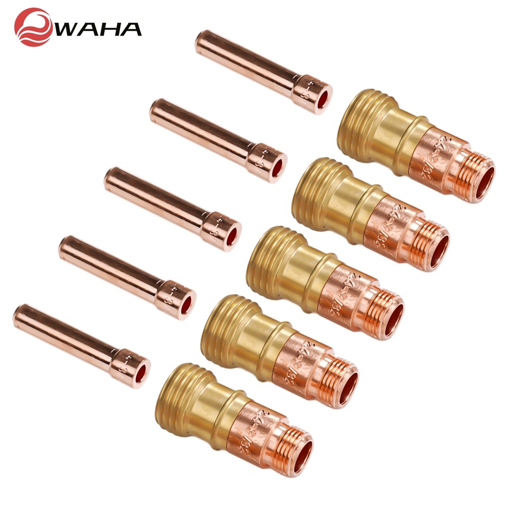 10pcs TIG Stubby เลนส์แก๊ส 17GL332 10N24S 3/32 &TIG Collet Kit DB SR WP 17 18 26