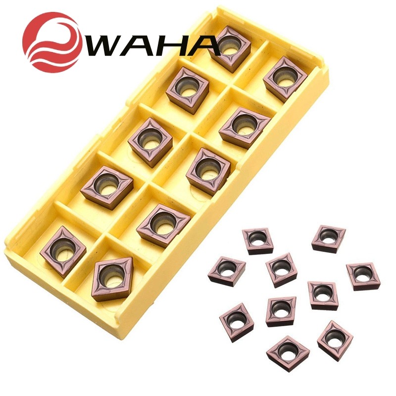 10PCS CCMT09T304 VP15TF คาร์ไบด์แทรก CCMT 09 T3 / CCMT32.51 ใส่