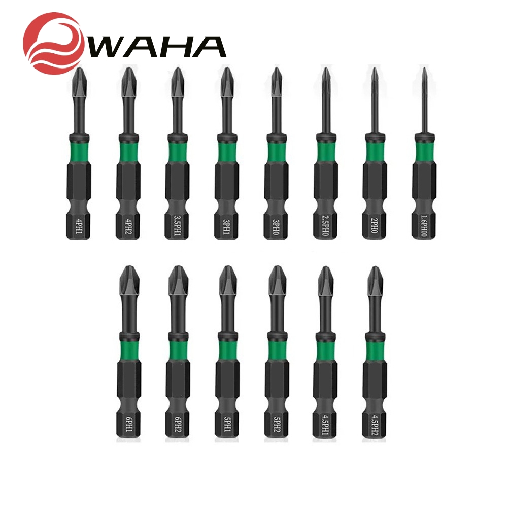 ชุดดอกไขควงแม่เหล็ก 14 ชิ้น 50 มม. PH00 PH0 PH1 ดอกไขควงข้าม