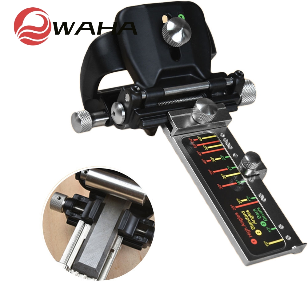 Honing Guide Tool ที่วางเหลางานไม้แบบปรับได้สําหรับ Chisels Planes