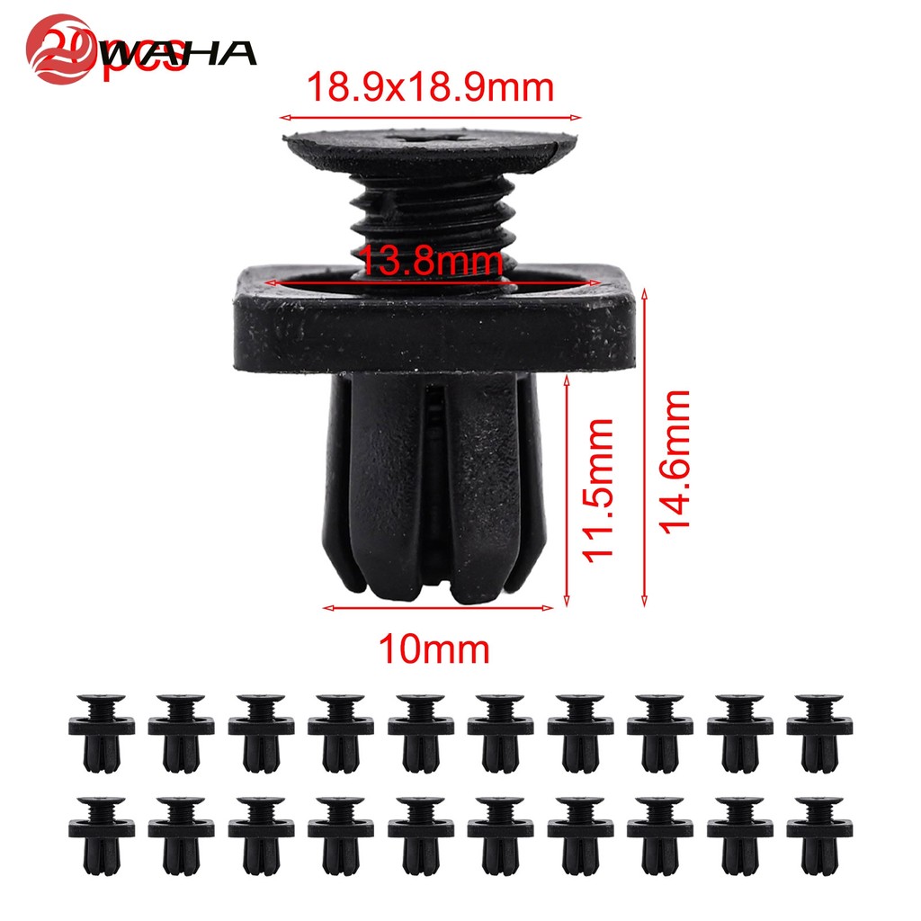 20x Mudguard คลิป 9514-TG1-T01 สําหรับ Honda สําหรับ HRV สําหรับ Accord สําหรับ Odyssey สําหรับ CRV