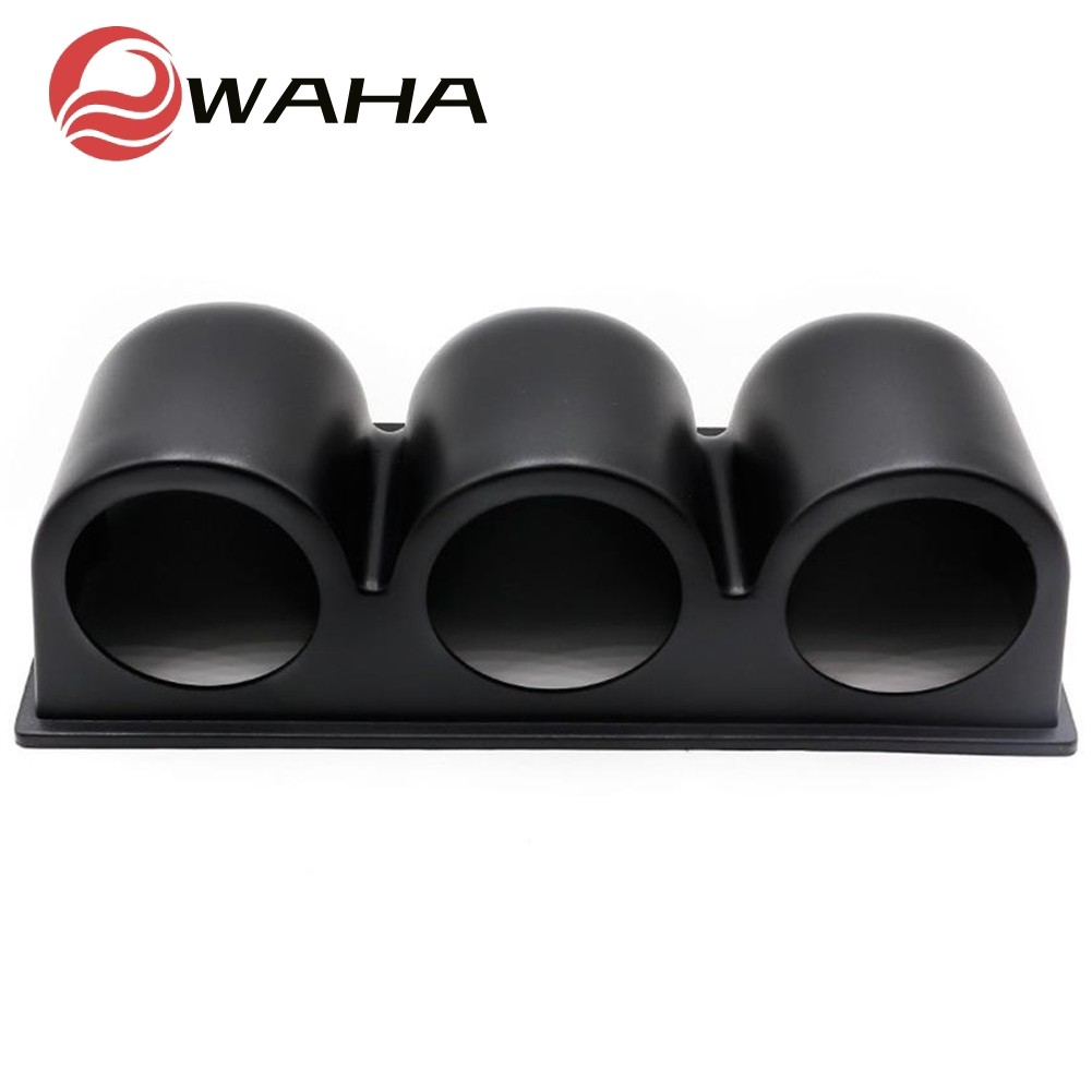 2 52 มม.รถ 3 หลุม Triple Gauge เมตรผู้ถือถ้วย Dash Pillar Mount Pod แผง