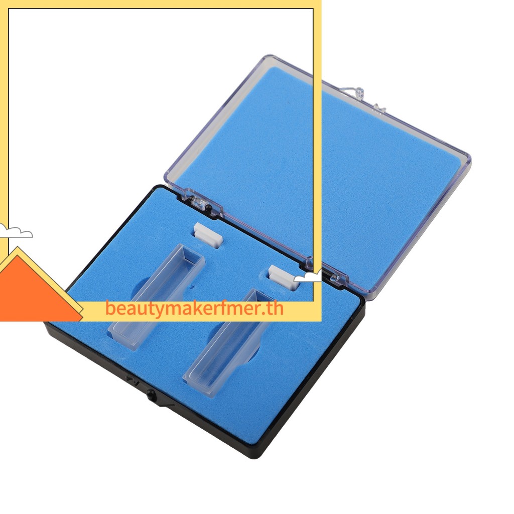 BUMKFMPack of 2 Optical Path10mm Quartz Cuvette เหมาะสําหรับ 751/722 Spectrophotometer