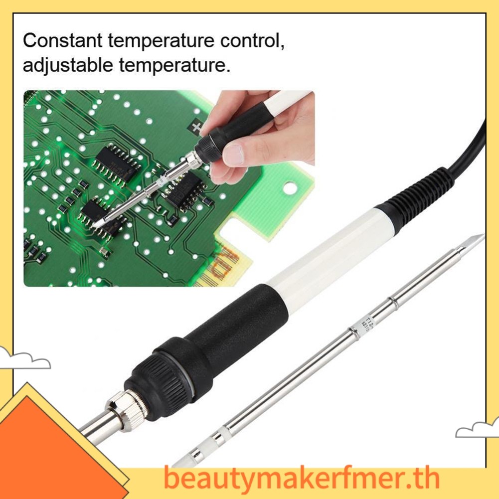 BUMKFMSoldering Iron Handle+T12-K Tip Replacement สําหรับ DSK T12-D สถานีบัดกรี HT