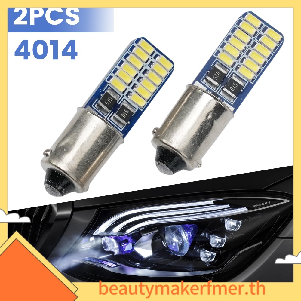 BUMKFM2x ไฟรถยนต์ CANBUS BA9S 4014 24LED ไฟถอยหลังที่จอดรถอุปกรณ์เสริม