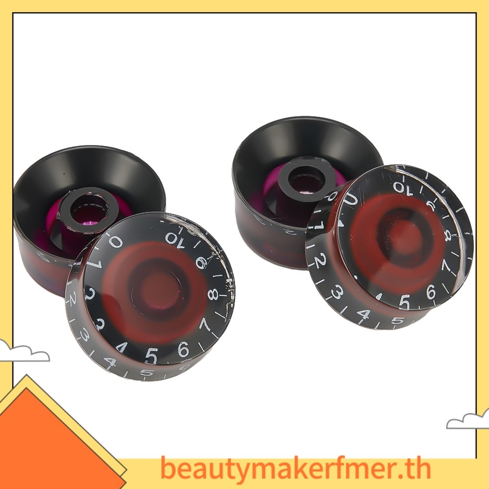 BUMKFM4 ชิ้นกีตาร์ควบคุมความเร็วลูกบิด Volume Tone Knob สําหรับ Les Paul กีตาร์อุปกรณ์เสริม