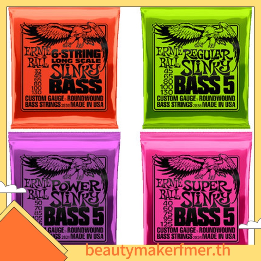 ERNIE BALL BUMKFMErnie Ball Bass Strings 233 2835 2824 2836 สําหรับ 4 String 5 String Electric Bass