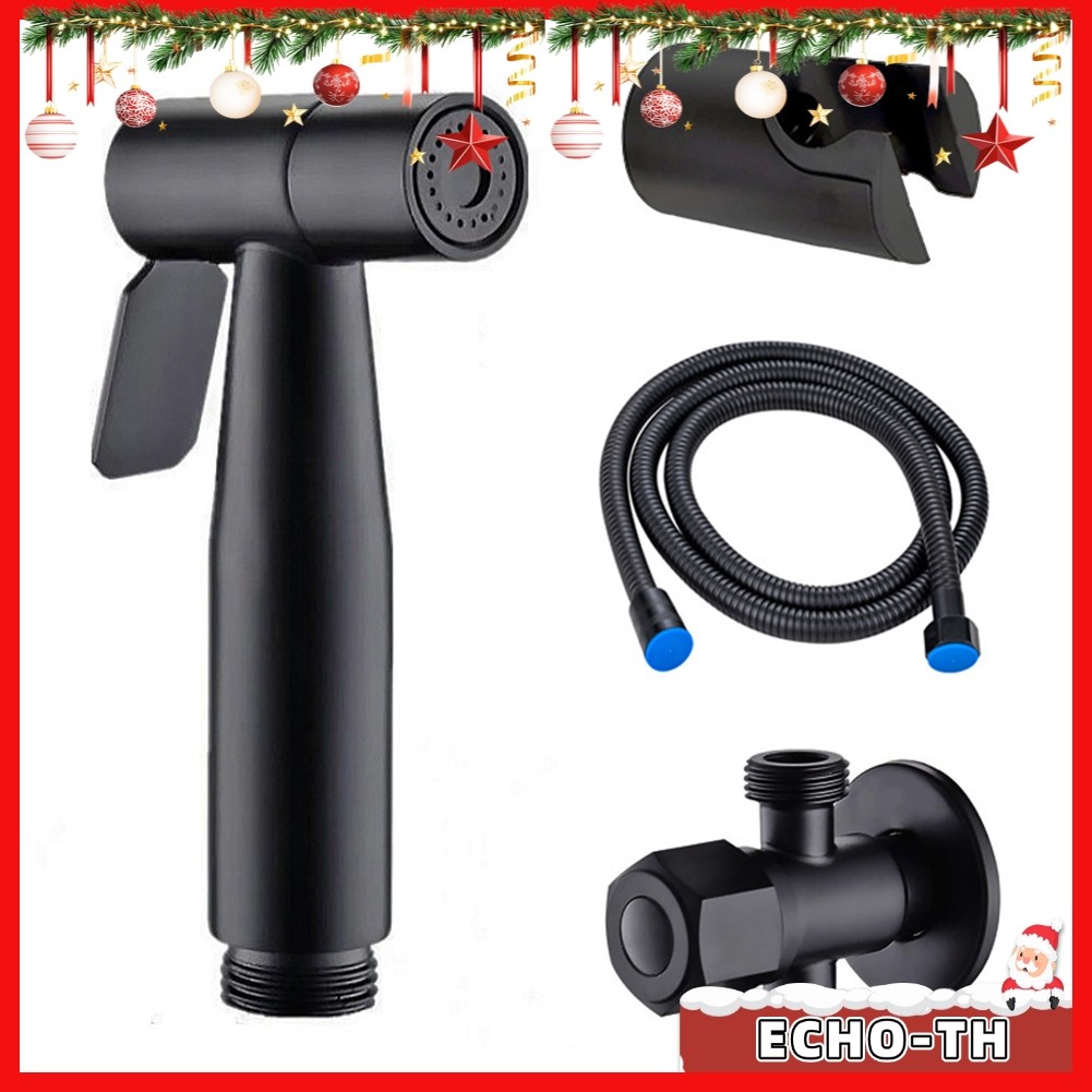 ECHOMatte Black Bidet Toilet Spray Douche Shattaf Shower Head Purifying Set